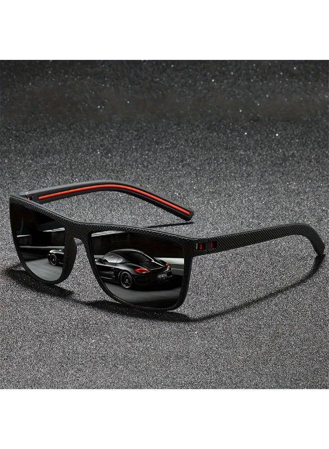 Arabash Fashion Vintage Check Pattern Unisex Square Men Women Luxury Brand Designer Classic Driving Traveling Rectangle Tropical Vacay Outfits Shades for Man Retro Driver'S Anti-Glare Eyewear - Image 3
